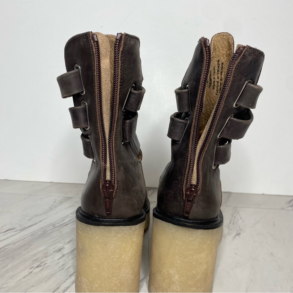 Free People Jesse Leather Strappy Heeled Boot 40 - Picture 5 of 15